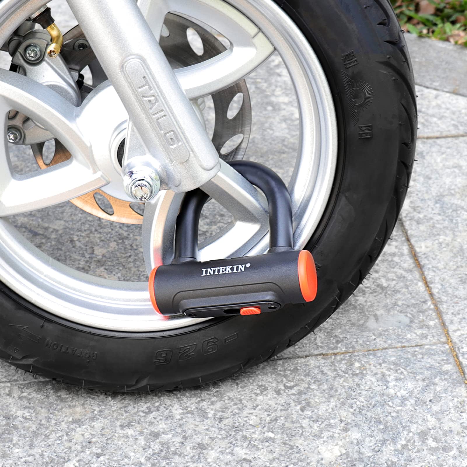 Antivol Vélo INTEEKIN U 16mm - Cadenas Robuste, 3 Clés, Support Inclus