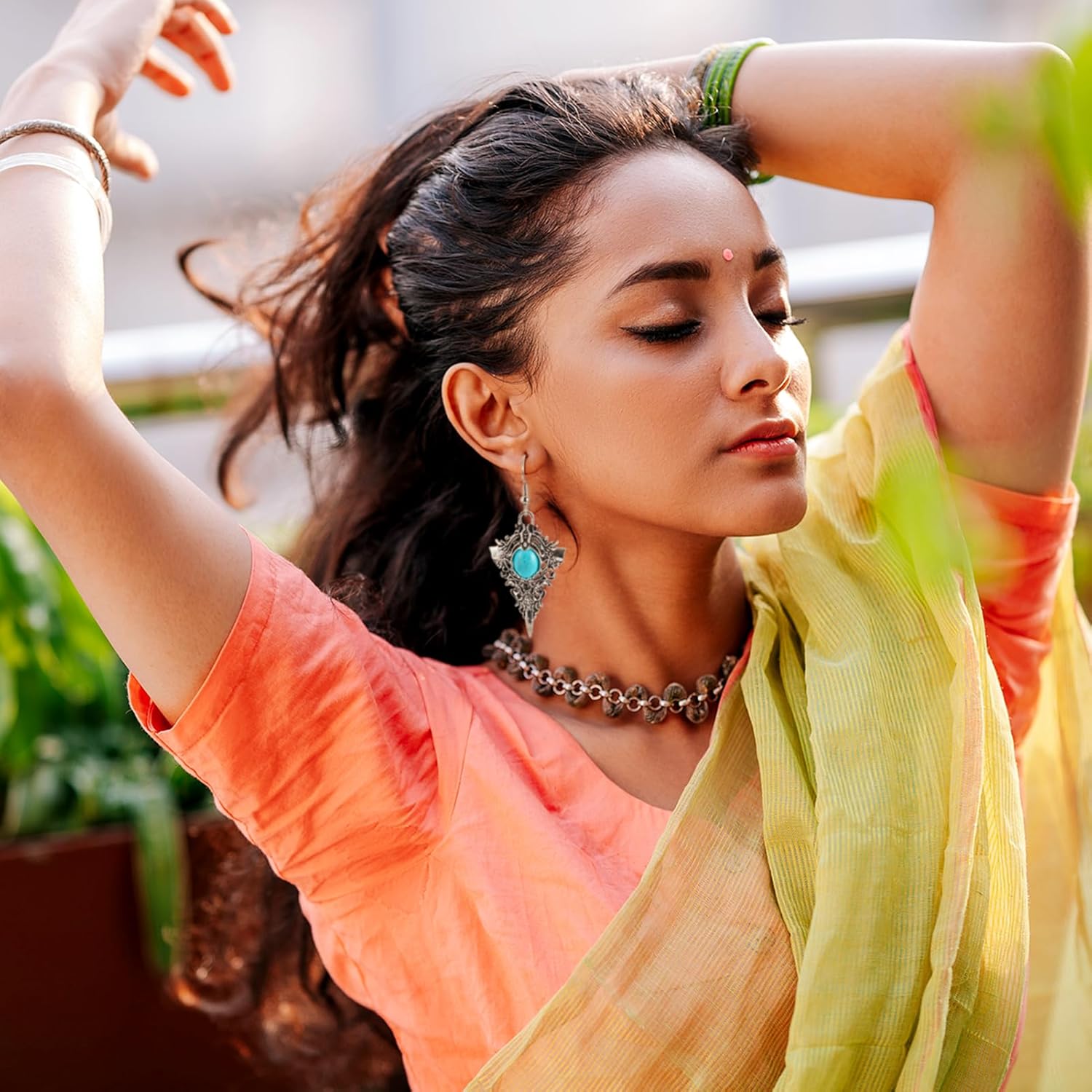 Pandahall 20pcs Western Charms for Jewelry Making - Turquoise Pendants, Tibetan Flower Kite, Earring Charms for Bohemian Bracelets, Necklaces, Earrings - Image 6