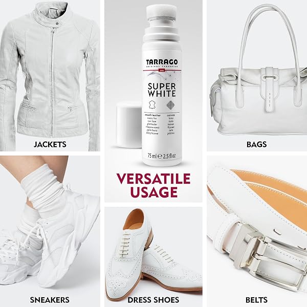 Super White 75 ml | Sbiancante Super Bianco | Pelle, Pelle Sintetica e Tela | Sneakers e Scarpe in Pelle 75 ml - 5