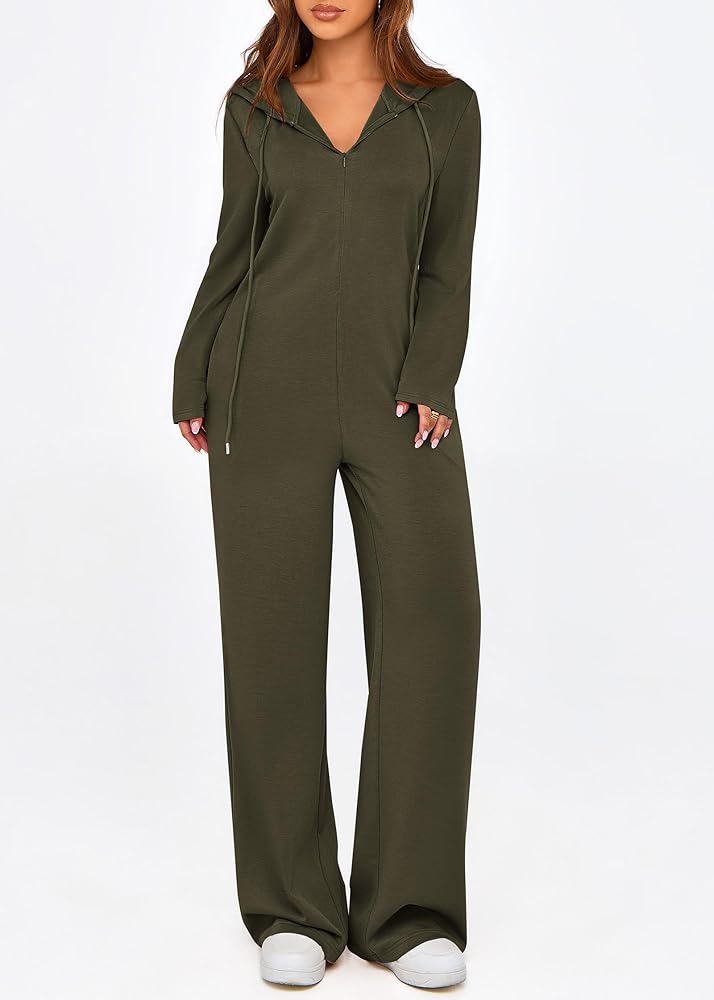 Amazon.com: KIRUNDO Jumpsuits for Women Casual Long Sleeve