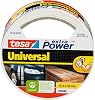 tesa extra Power Universal Duct Tape - Adhesive Tape with Extra Strong Hold and Versatile Use - For Repairs, Fastening, Sealing and More - White - 1 roll - 10 m x 50 mm