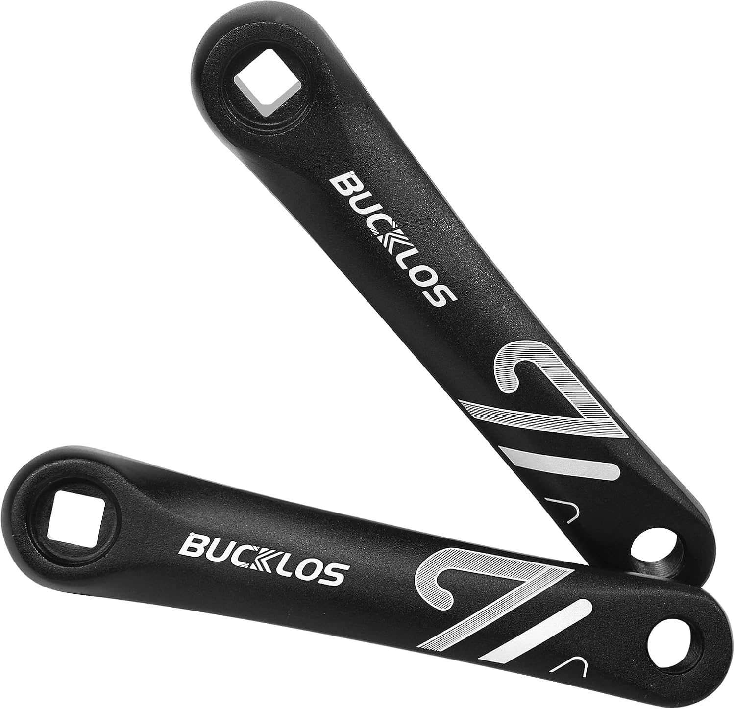 BUCKLOS Ebike Mountain Bike Square/Diamond/Hollow Crank Arm -152MM/170MM/175MM MTB Aluminum Bicycle CrankSet for Electric Bike/Road Bike/Commuter Bike/Exercise Bike/Fat Bike product image