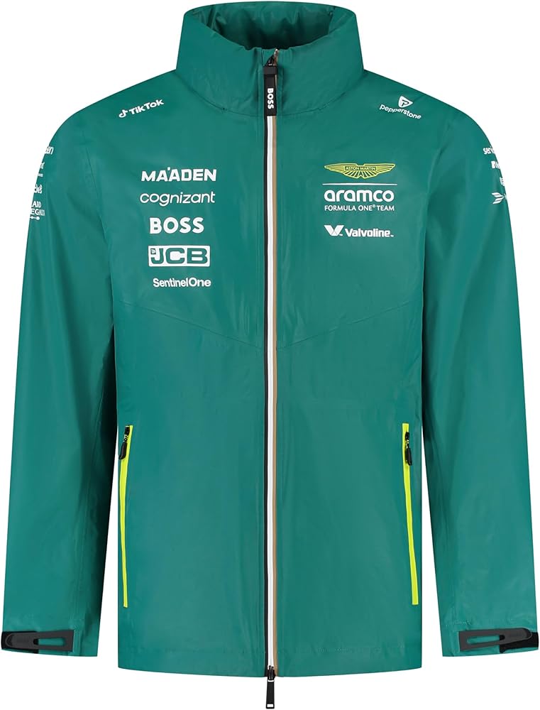 ★支給品★Ｆ１アストンマーティンジャケット Amazon.com: Aston Martin F1 2025 Team Rain Jacket Green - Size: S