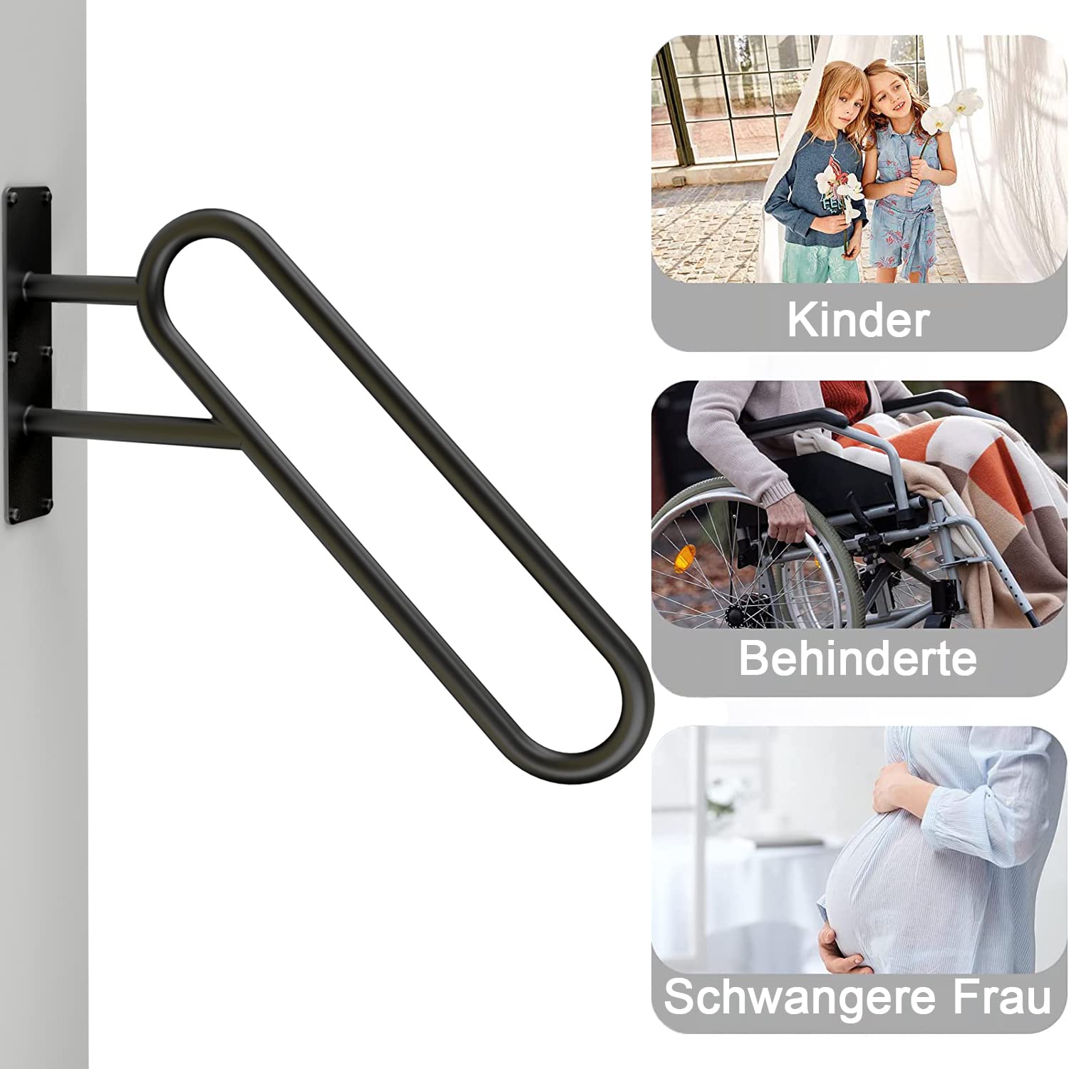 Handlauf Für 1–2 Stufen – Rutschfeste U-Form Für Innen & Außen, Einfache Montage