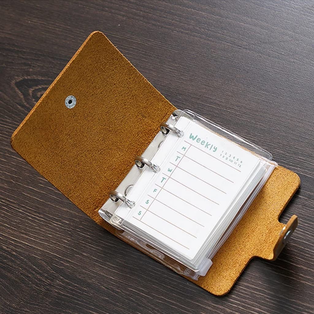 SePKUs Caja de almacenamiento para carpetas de cuadernos pequeños, Bloc de notas portátil, regalo de papelería de oficina (A 9,5 cm)