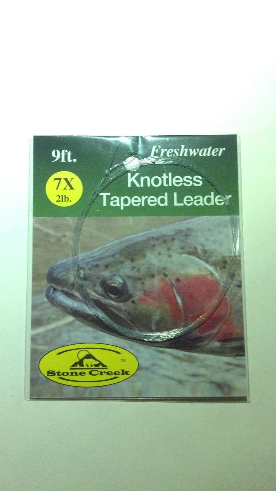 Stone Creek Knotless Tapered Leader 9ft 7X - Fly Fishing