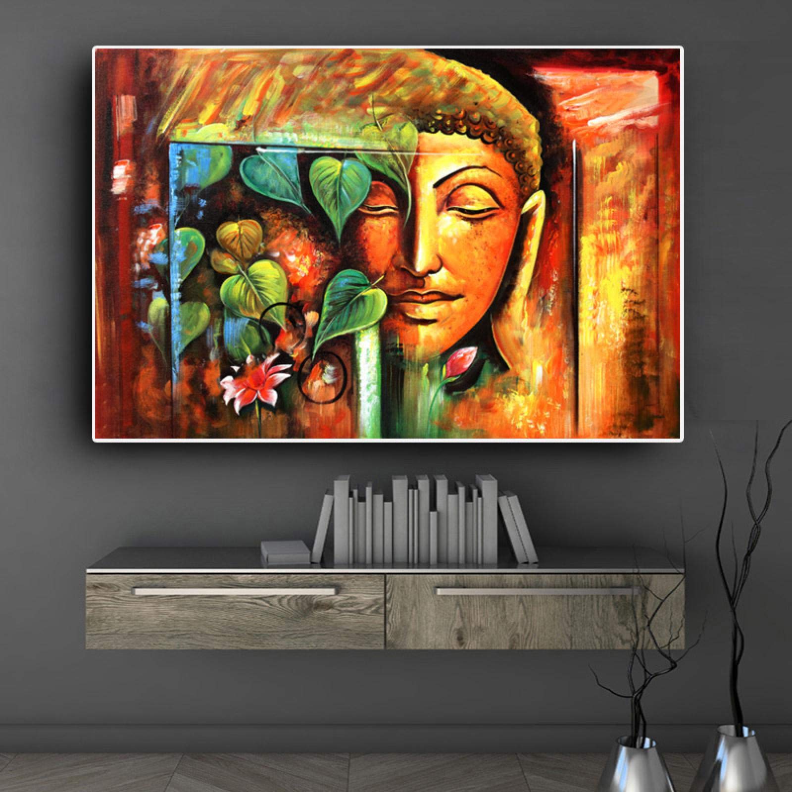 Peinture affiche Bouddha dsdsgog 30x50 cm, une impression sur toile artistique