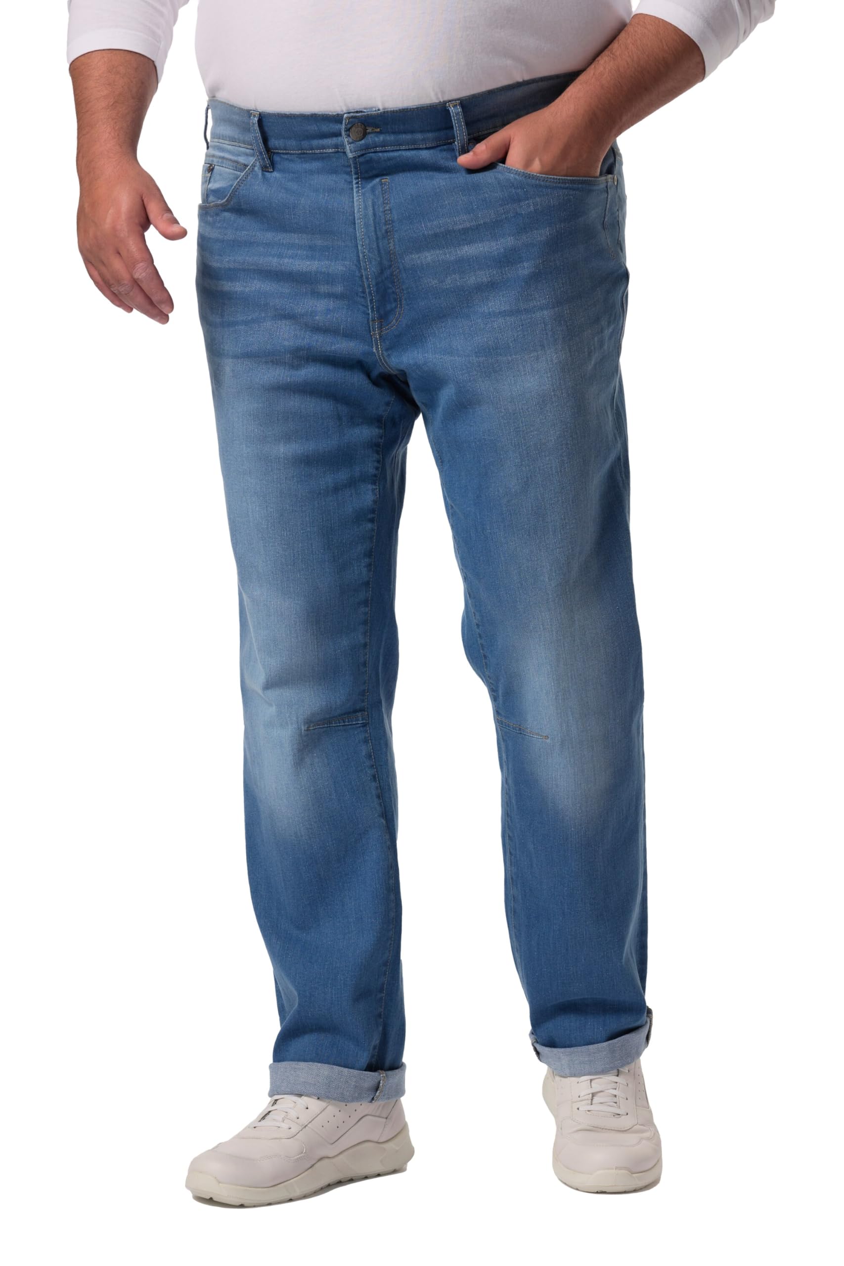 Men Plus Herren große Größen Übergrößen Menswear L-8XL Jeans, Denim, Straight Fit, 5-Pocket 837302