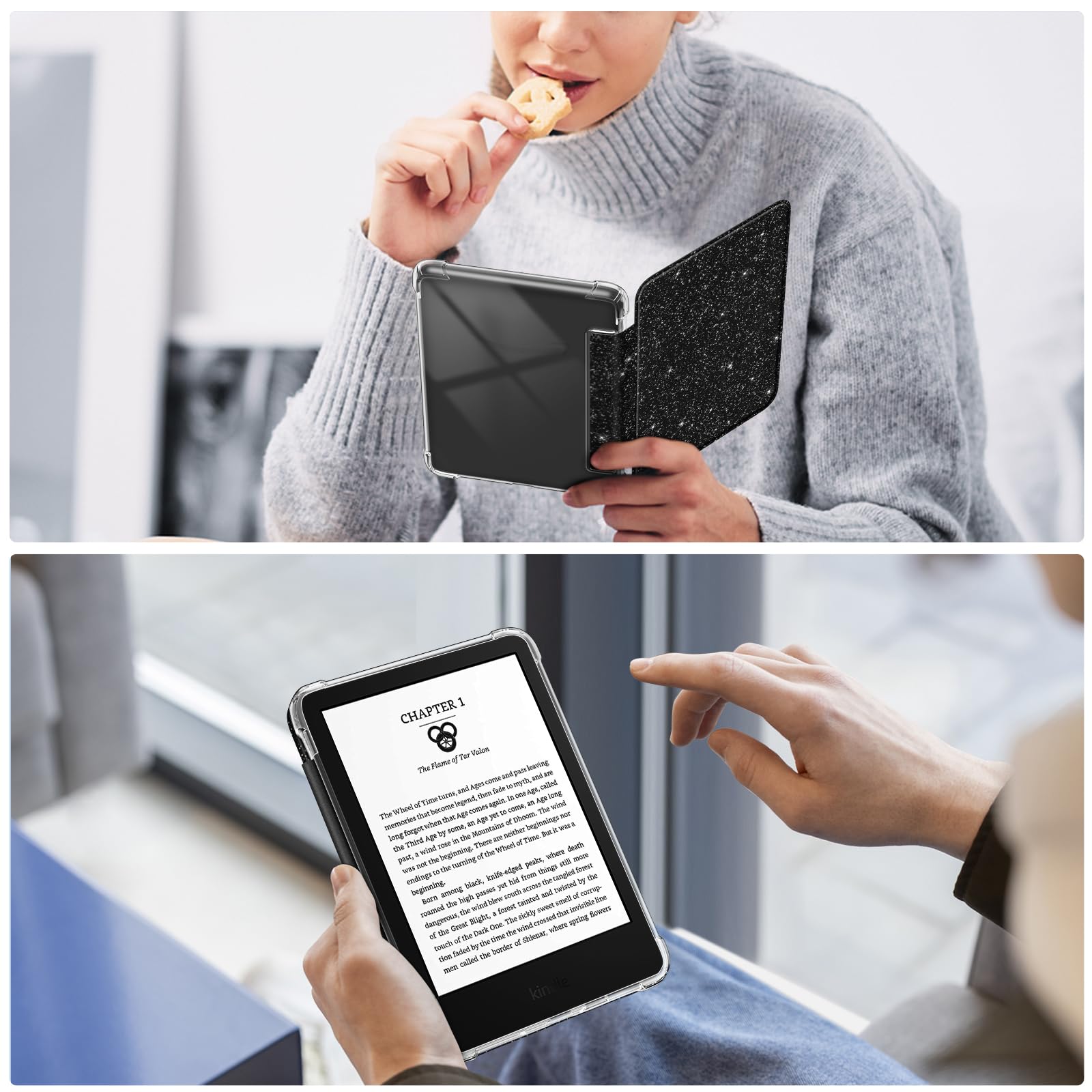 Amazon.co.jp: Fintie for Kindle 第11世代 クリアケース 2024/2022年