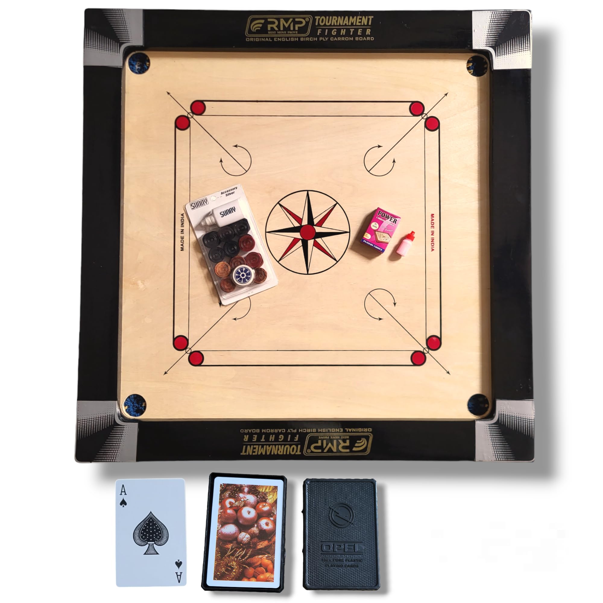 RMP Champion Carrom Board 36 inch Full Size for Adults, Carrom Board Glossy Finish, Smooth Surface with Carrom Board Coins, Striker and Magic boric Powder. (B0CTXMQ7CY) Amazon Price History, Amazon Price Tracker