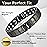Feraco Magnetic Bracelet for Men Titanium Steel Magnetic Bracelet for Men with Double Row Magnets Adjustable (Gray)