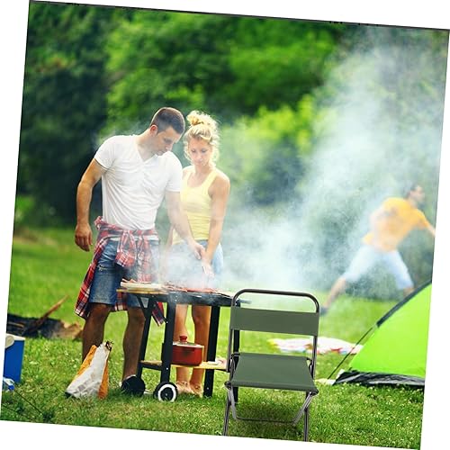 Miniatura 9 de Cómoda silla de campamento plegable ligero taburete de pesca portátil para playa barbacoa uso al aire libre marco calidad artesanía diseño compacto