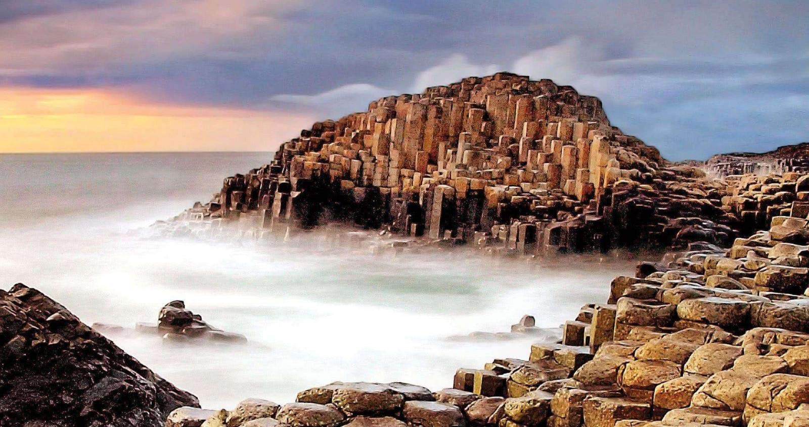 Nprzm H348 Giant's Causeway Seascape Northern Ireland Diy 5D Diamond Art Painting Kits Full Drill 30X40cm
