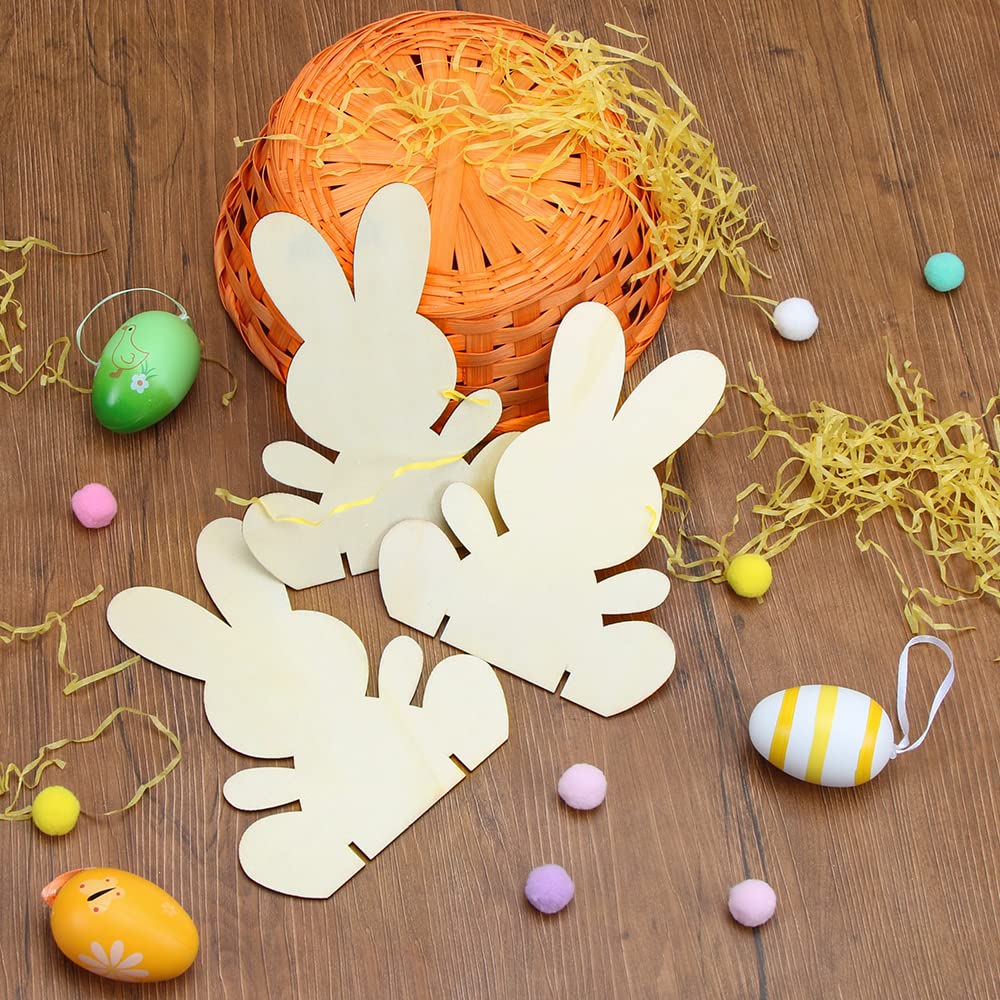 Lot De 396 Pièces De Pâques Pour Enfants, Pendentifs En Bois à Peindre, Pendentifs De Pâques