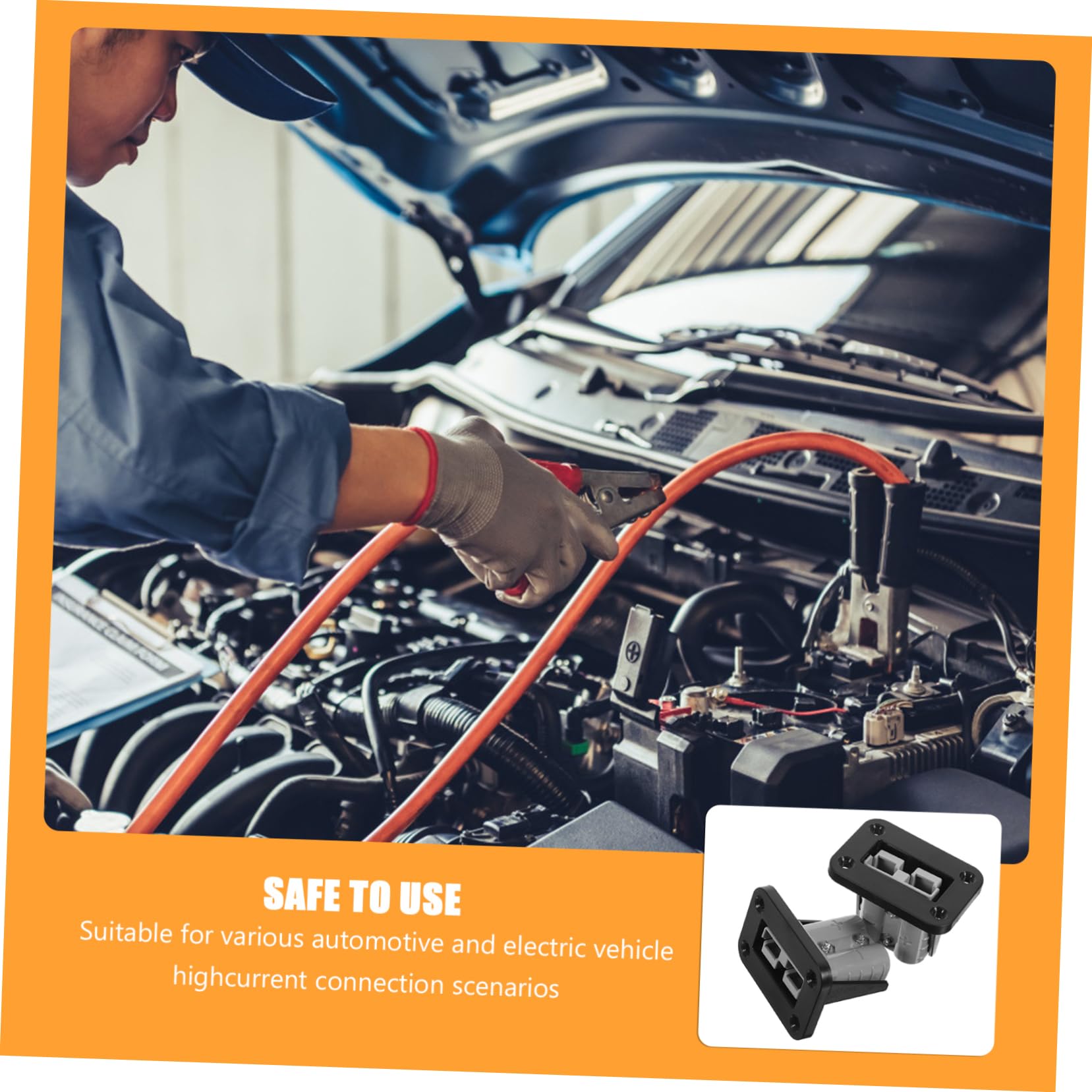 Cabilock Efficient Trolling Motor Plugs 50a Quick Connect Wire Connectors Secure Battery Connectors for Winches Lifts