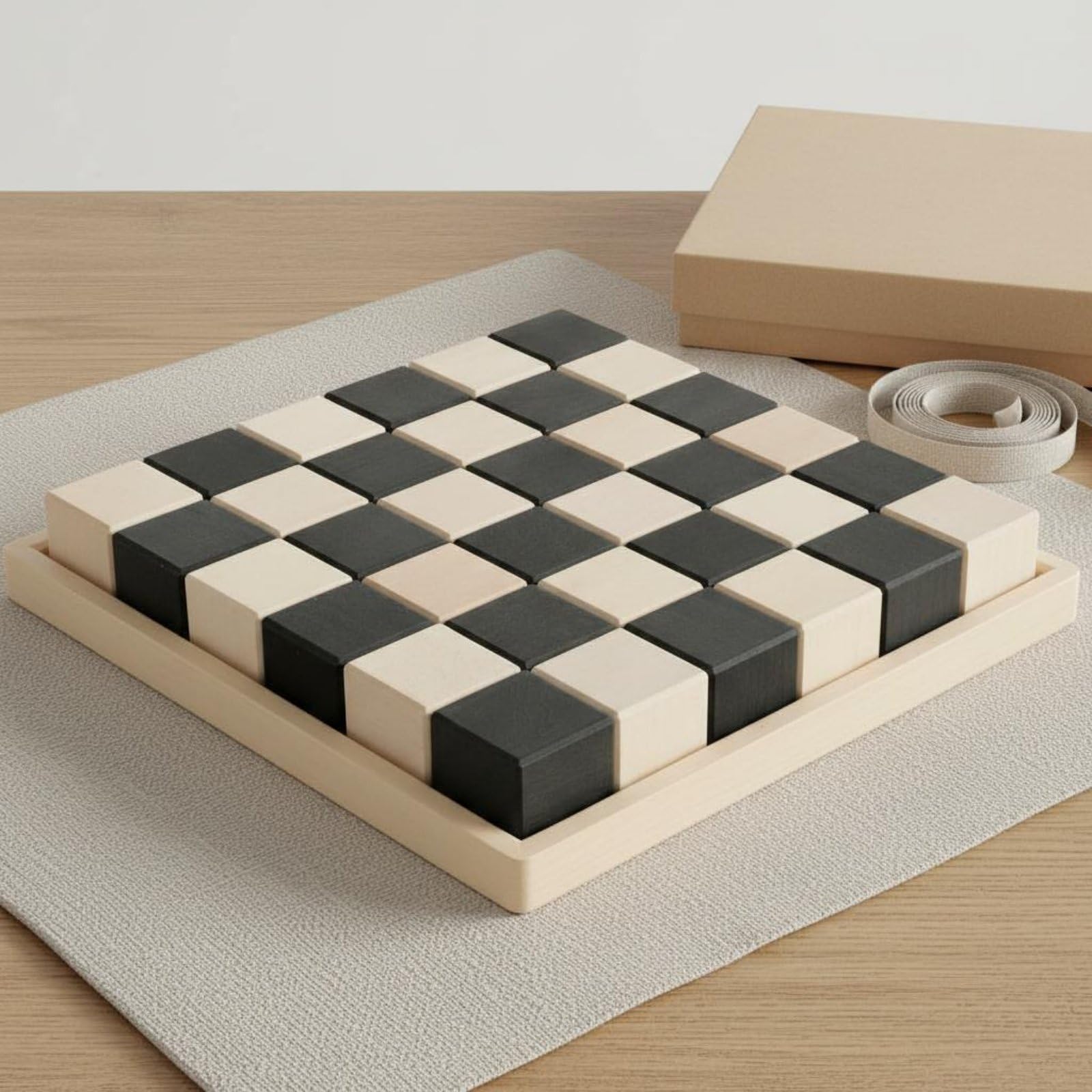 36 Piezas Bloques Infantiles Mosaico Construcción Juguete Educativo Apilables Geometría Creativa de Madera Suaves para Clasificar Tonos y Tamaños, Mosaico De Tilo Teñido Macaron