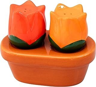 ban.do Cute Salt and Pepper Shakers Set in Novelty Flower Shape, Vintage...