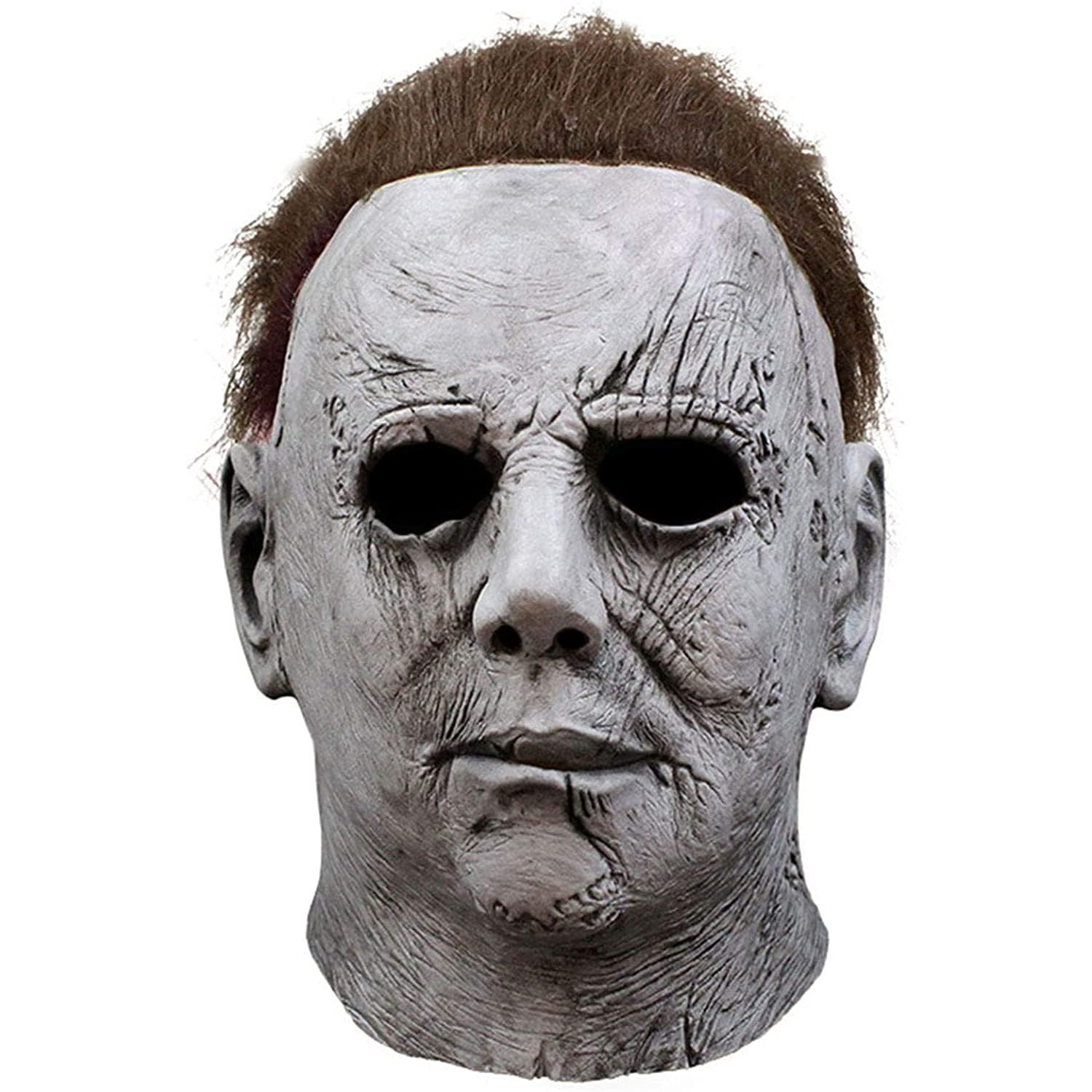 Michael Myers Mask, Halloween Scary Kills Mask Horror Latex Full Head Mask Michael Myers Mask Cosplay Costume Props Horror Movie Face,halloween Costume for Men