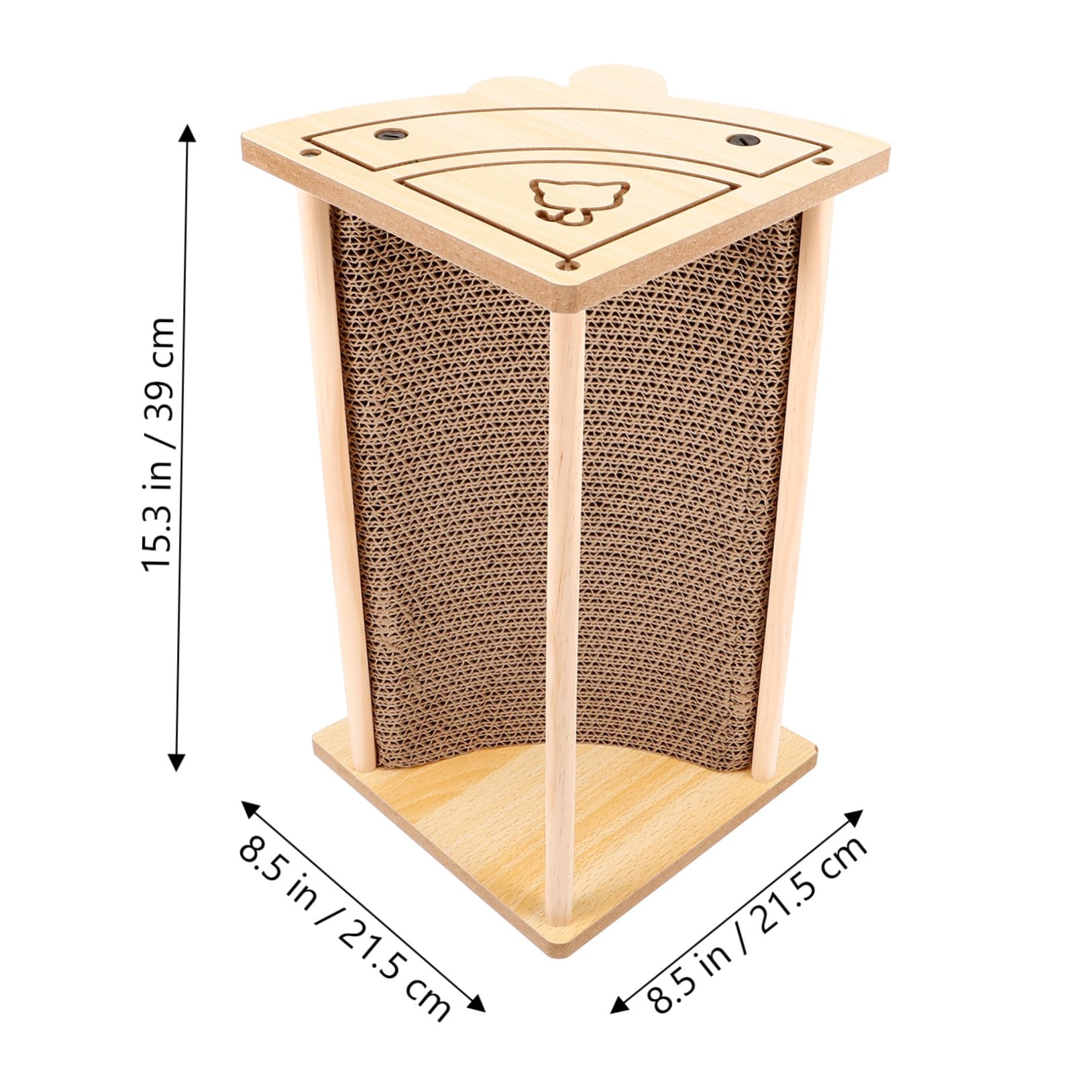 COLLBATH Rascador para Gatos De Cartón Ondulado Interactivo Tablero De Arañazos De Resistente y Duradera Protector De Muebles para Gatos para Uso Interiores