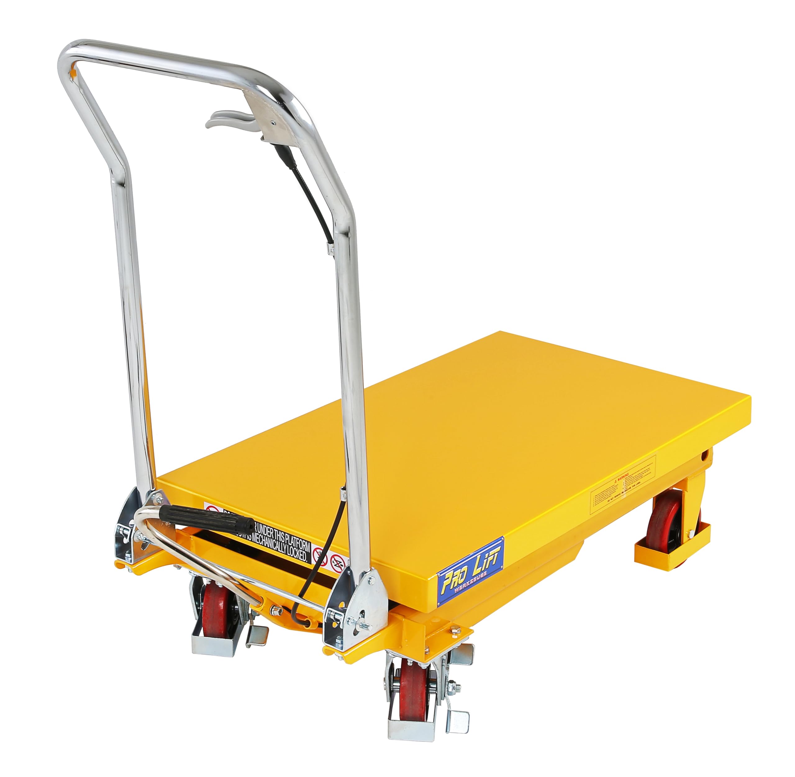 Hubtisch-Wagen 300 kg Hebebühne 900 mm Hubhöhe fahrbarer Scherenwagenheber mobiler Plattformwagen