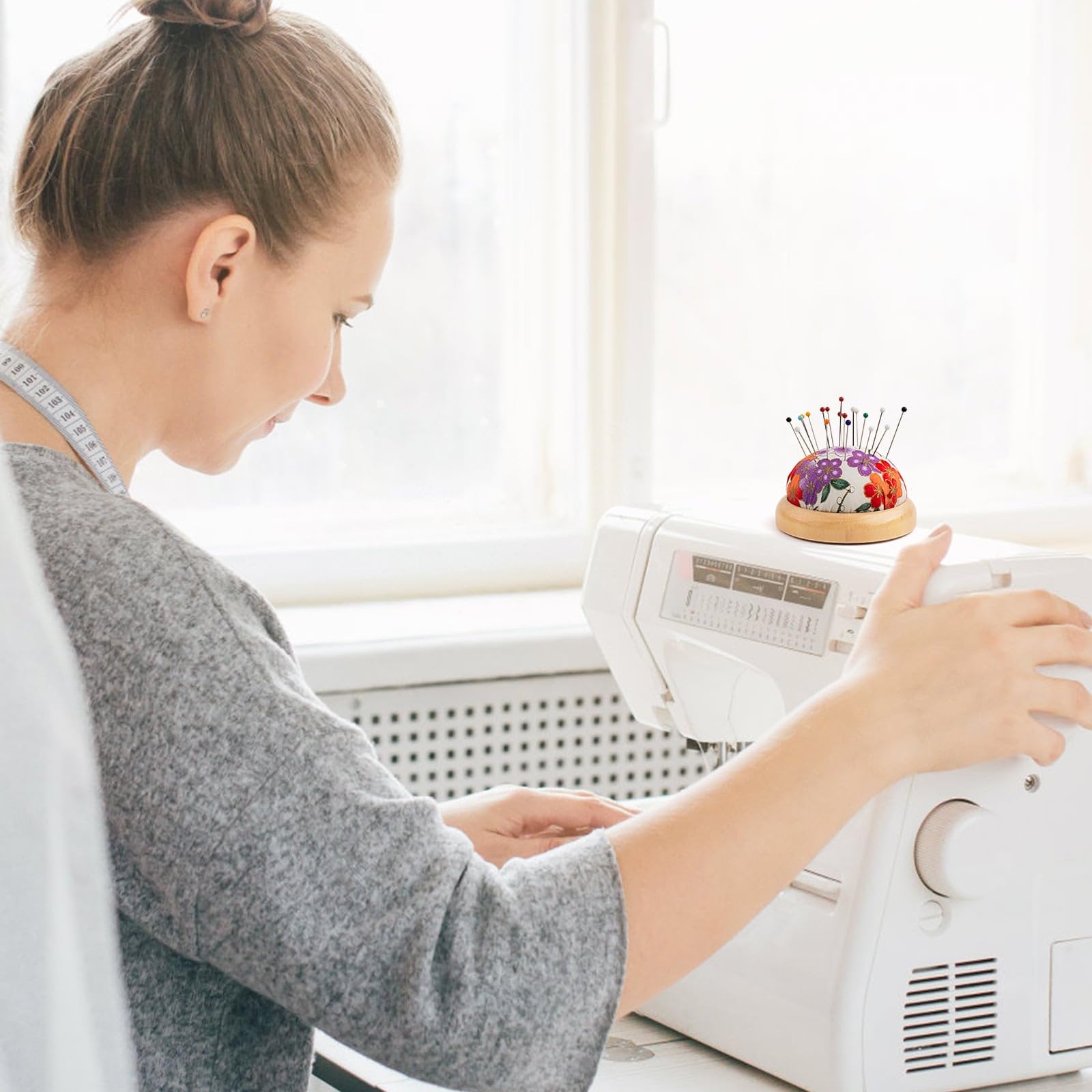 Holz-Sockel Für Nadelkissen - 4 Stück Für Näh-Projekte