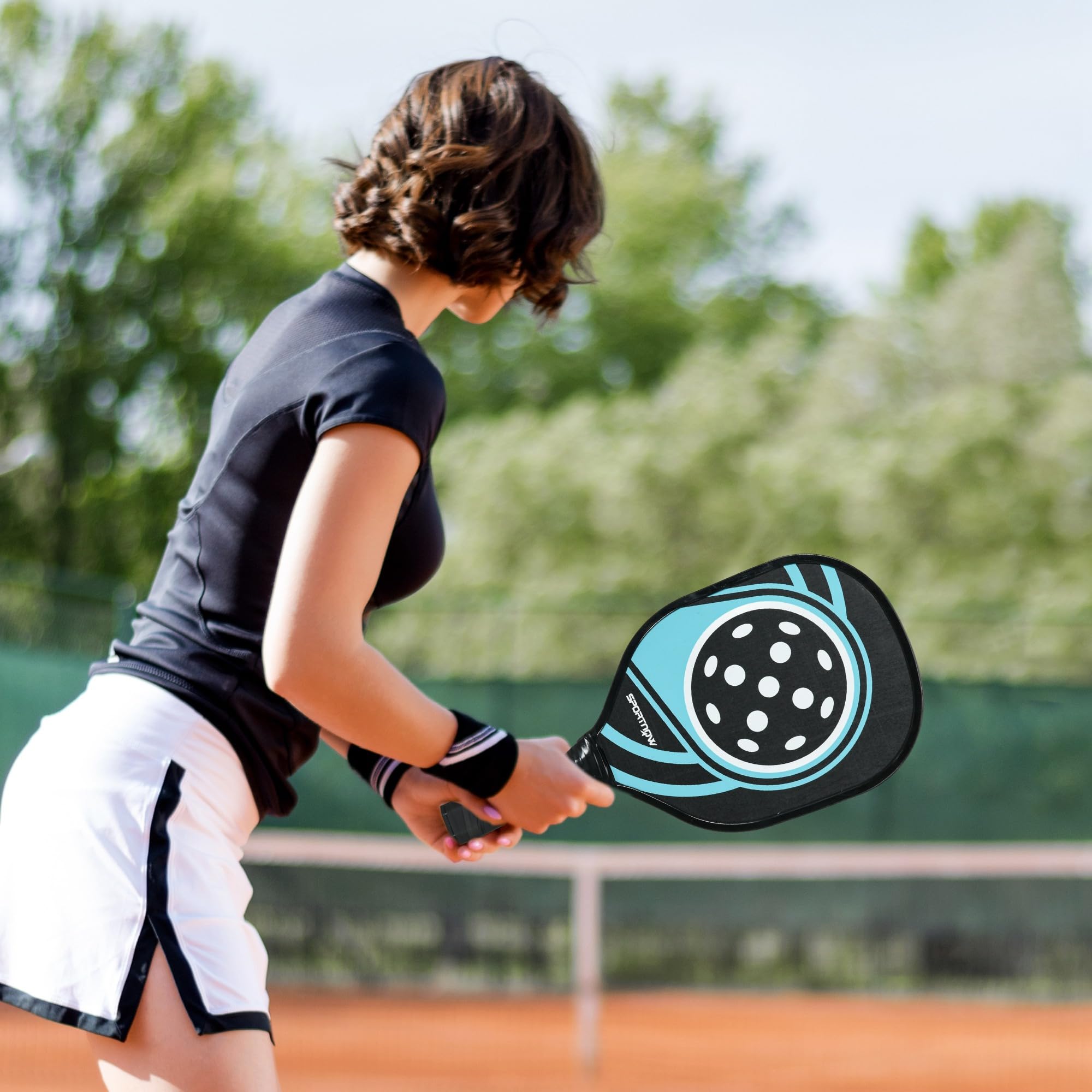 SPORTNOW Set palas pickleball per principianti e amatori, 4 pz