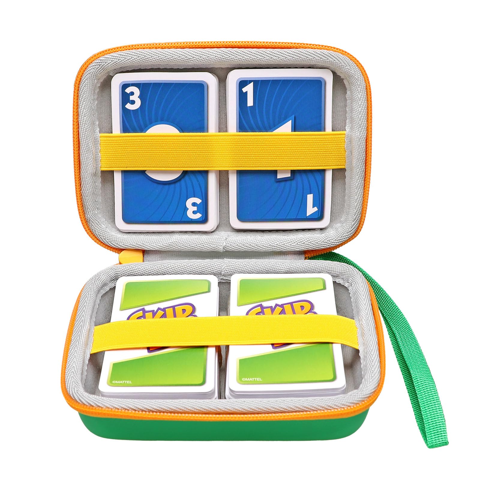 XANAD Tragetasche für 400+ Sammelkarten, passend für UNO, SKYJO, Pokemon, Phase 10 Junior, Cards Against Humanity Das lustige Kartenspiel Schwarz (Green)