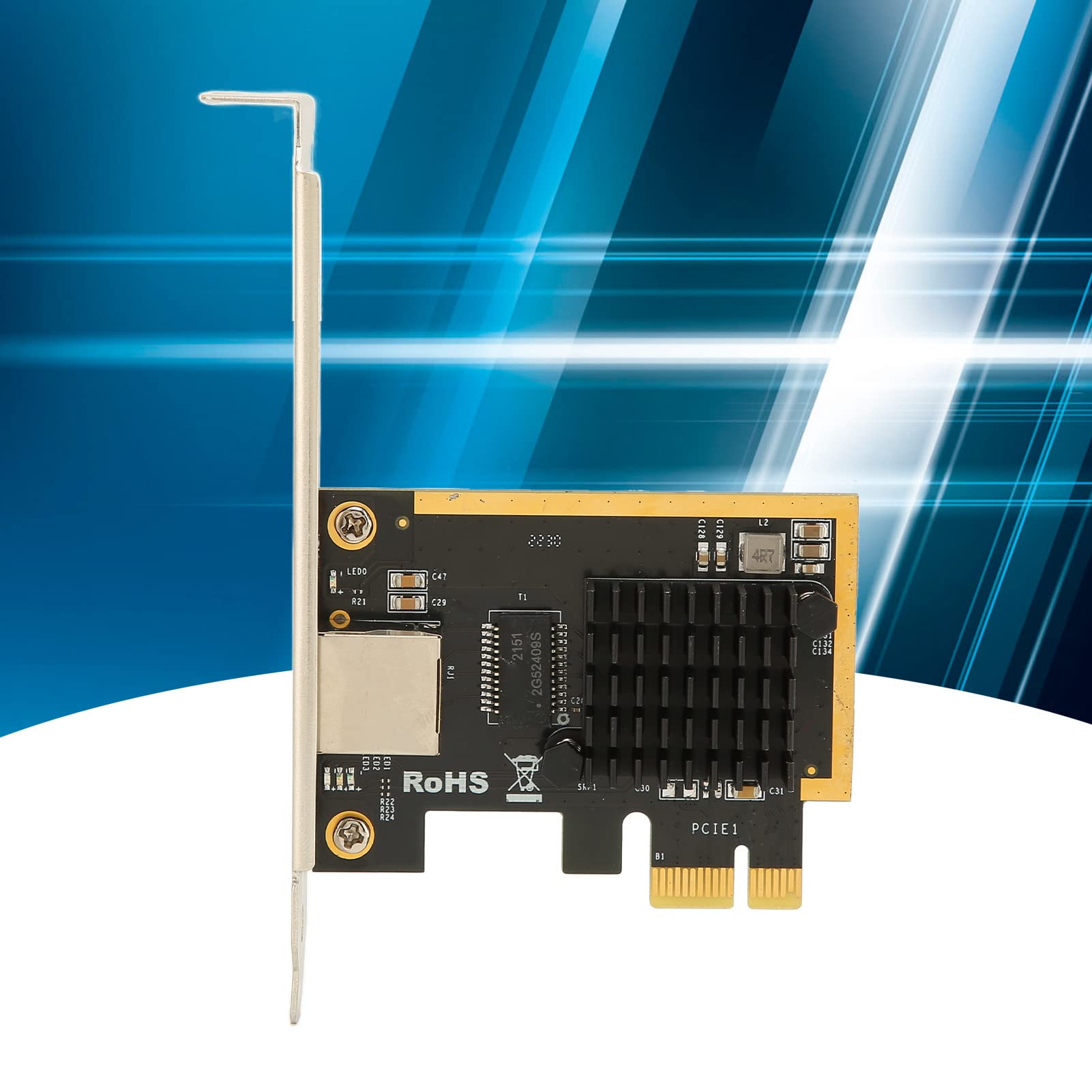 Scheda Ethernet PCIE, Velocità Dati 2,5 Gbps, Tecnologia 2,5 Gbase T, Corpo Dual Link e Adattivo Semi Dual Link, per PCIE X1, X2, X4, X8, X16 Adatto per Windows