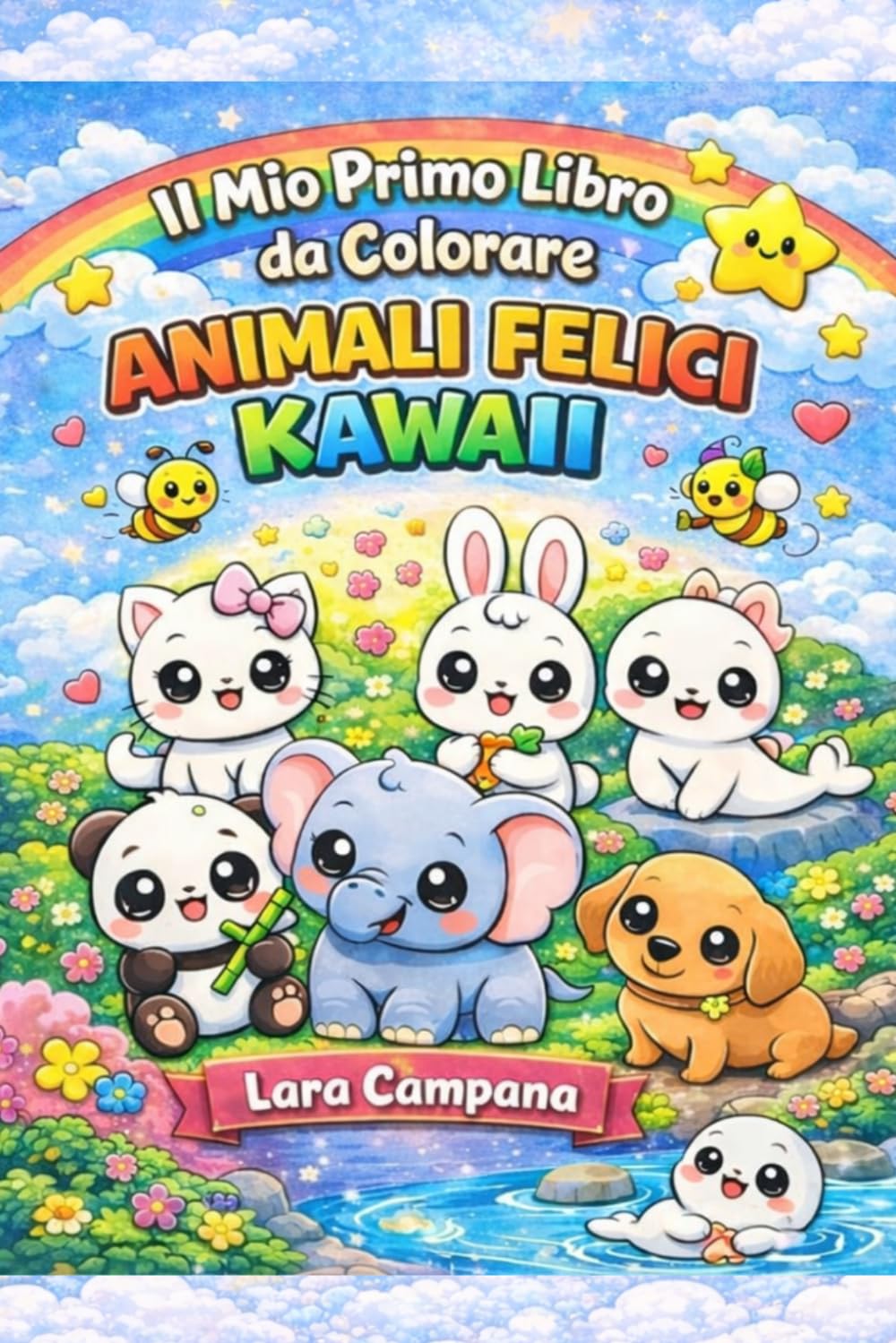 ANIMALI FELICI KAWAII: Stupendi animali dolcissimi da colorare (Disegni kawaii)