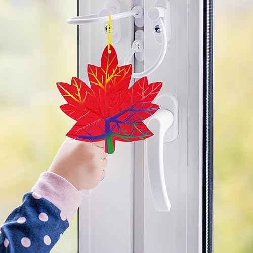 Miniatura 8 de Winlyn Juego de 48 juegos de colores mágicos para rascar hojas de otoño