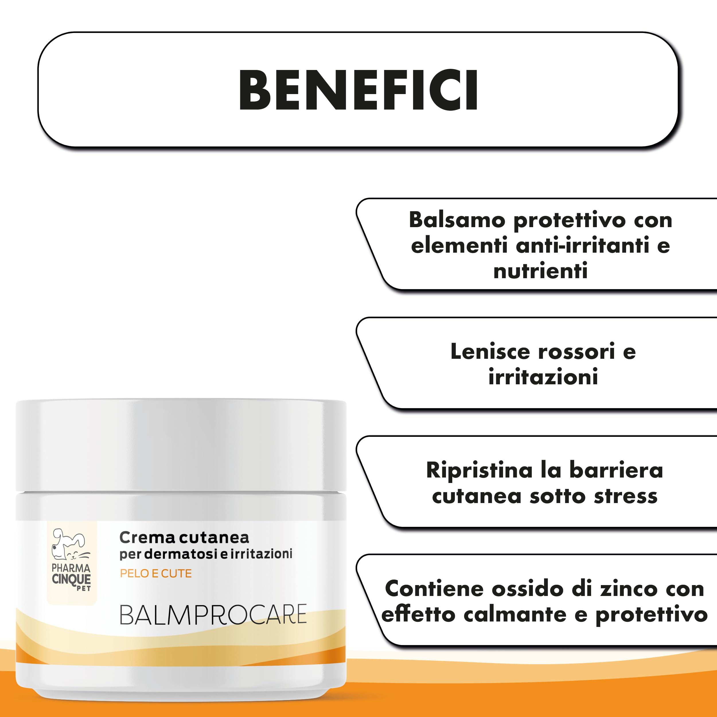 Balmprocare – Baume apaisant pour Chiens et Chats – Peaux sensibles, sèches ou irritées – Soin cutané Quotidien – 50 ML