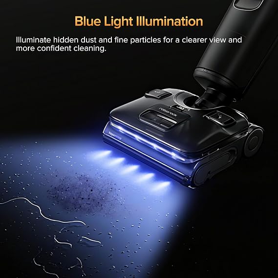 roborock F25 Ultra Steam Wet Dry Vacuum Cleaner, 356F Steam Mop & 187F Hot Water Cordless Vacuum Mop All in One, Floor Washer with Blue Light, 194F Self-Cleaning, 180 Lay-Flat, AI Assitant Wheels