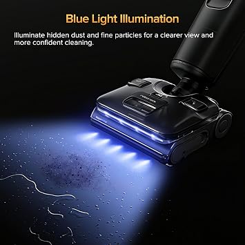roborock F25 Ultra Steam Wet Dry Vacuum Cleaner, 356F Steam Mop & 187F Hot Water Cordless Vacuum Mop All in One, Floor Washer with Blue Light, 194F Self-Cleaning, 180 Lay-Flat, AI Assitant Wheels