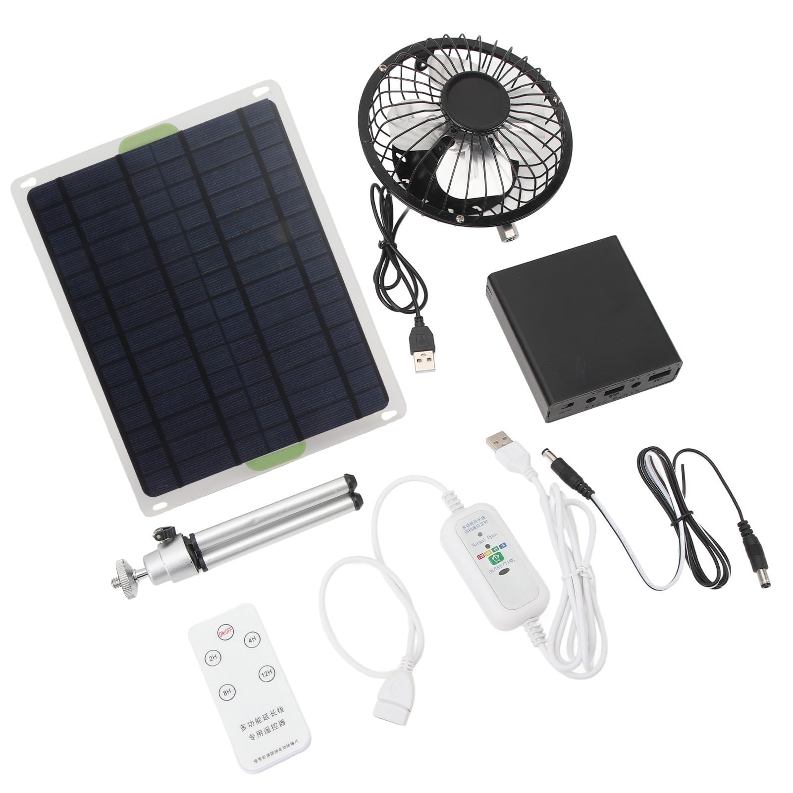 Ventilador Solar 20W, Extractor 6in con 2350RPM Alta Velocidad
