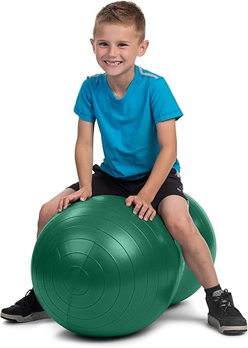 Miniatura 7 de Bintiva Kids Therapy Pelota de Cacahuete - Equipo de Sala Sensorial - Asiento Oscilante para Embarazo - Terapia Física, Yoga, Ejercicio gris