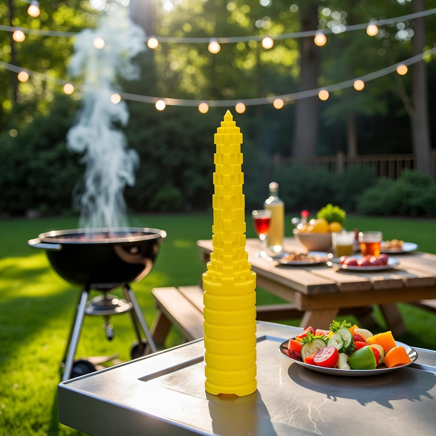 Yellow Hot Bun Drill Dog Drilling Barbecue Hotdogger Dishwasher Safe Non-Slip Baking and Pastry Utensils