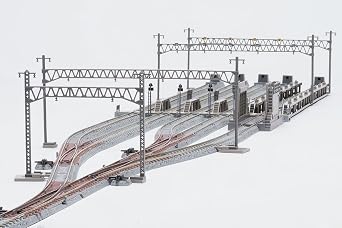 TOMIX N Gauge Railway Yard Track Set 91016, Railroad Model Accessory, Silver