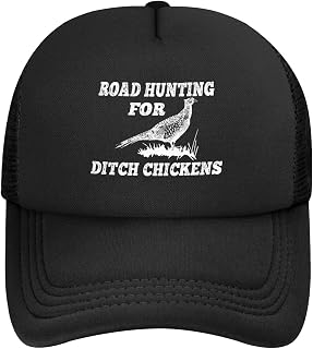 Road Hunting for Ditch Chickens-Hat Mesh Trucker Hats Snapback Baseball Cap
