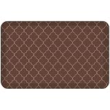 NewLife by GelPro Anti-Fatigue Designer Comfort Kitchen Floor Mat, 20x32”, Trellis Walnut Stain Resistant Surface with 3/4” Thick Ergo-Foam Core for Health and Wellness 81.3L x 50.8W x 2Th cm Trellis Walnut