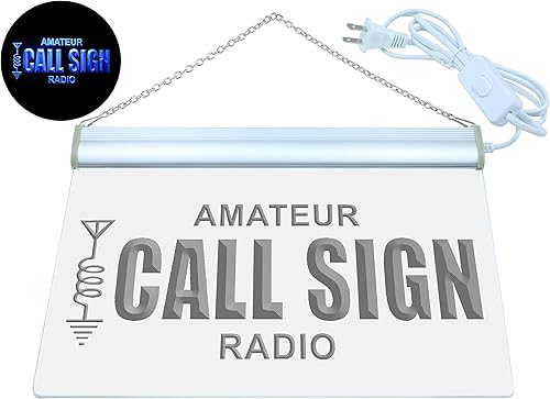 Miniatura 2 de ADVPRO wb-tm - Letrero de neón LED para radio, aficionado, personalizable, con texto en inglés Your Call