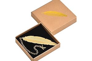 Bridgerton Gift: 26 Letters Personalized Metal Feather Bookmarks
