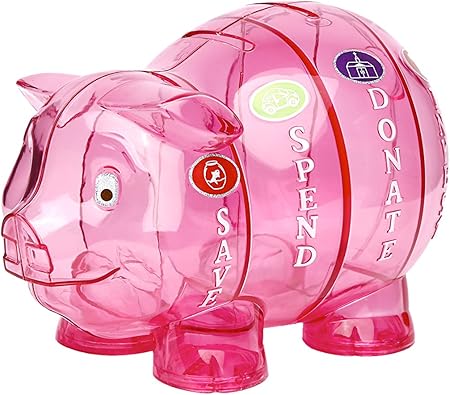 Amazon 子供金融教育貯金箱 Pink 貯金箱 おもちゃ Amazon 子供金融教育貯金箱 Pink 貯金箱 おもちゃ