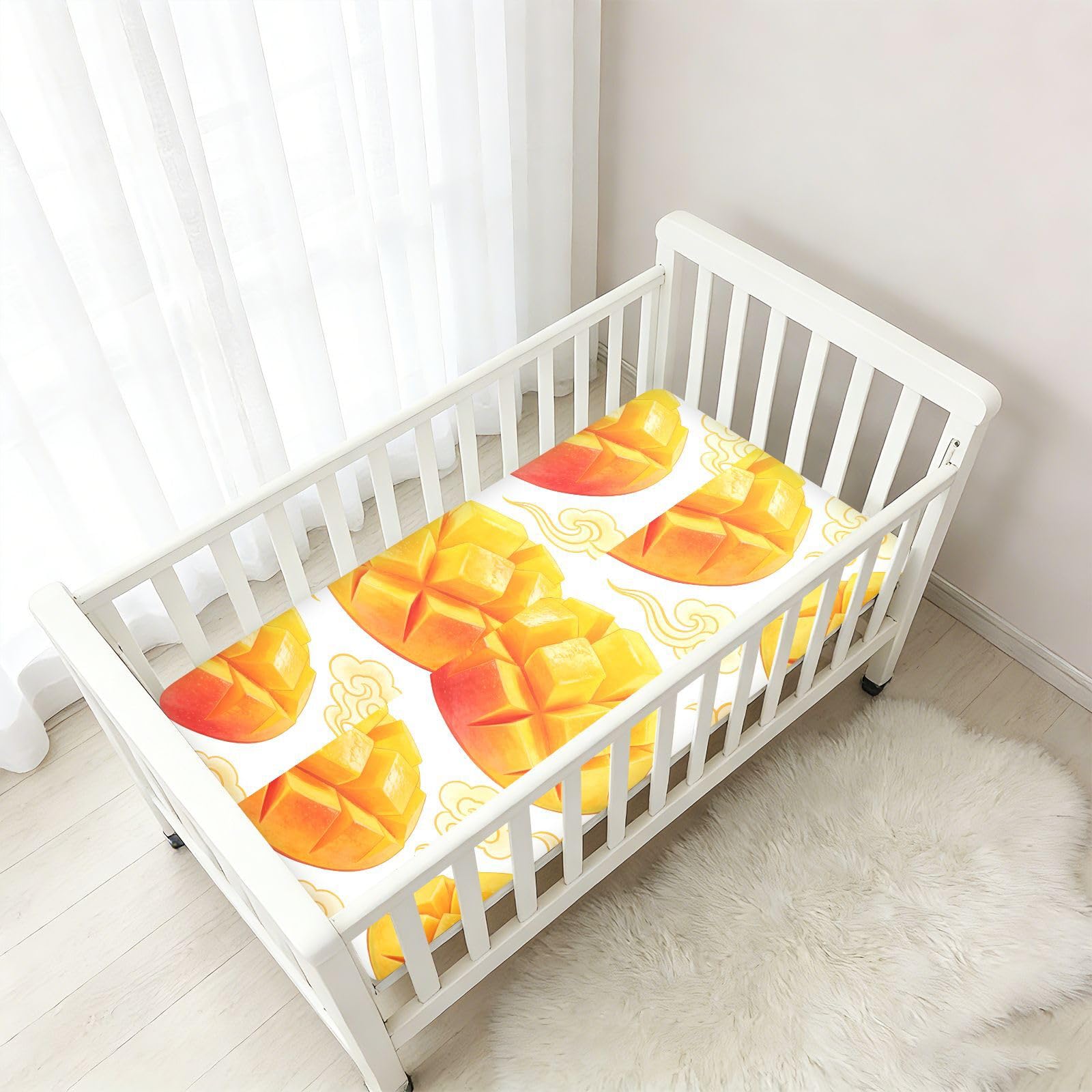 Mango plasterki prześcieradła do łóżeczka dziecięcego dla chłopców dziewcząt bawełniane prześcieradło miękkie oddychające muślinowe pościel dekoracja przedszkola 1 opakowanie