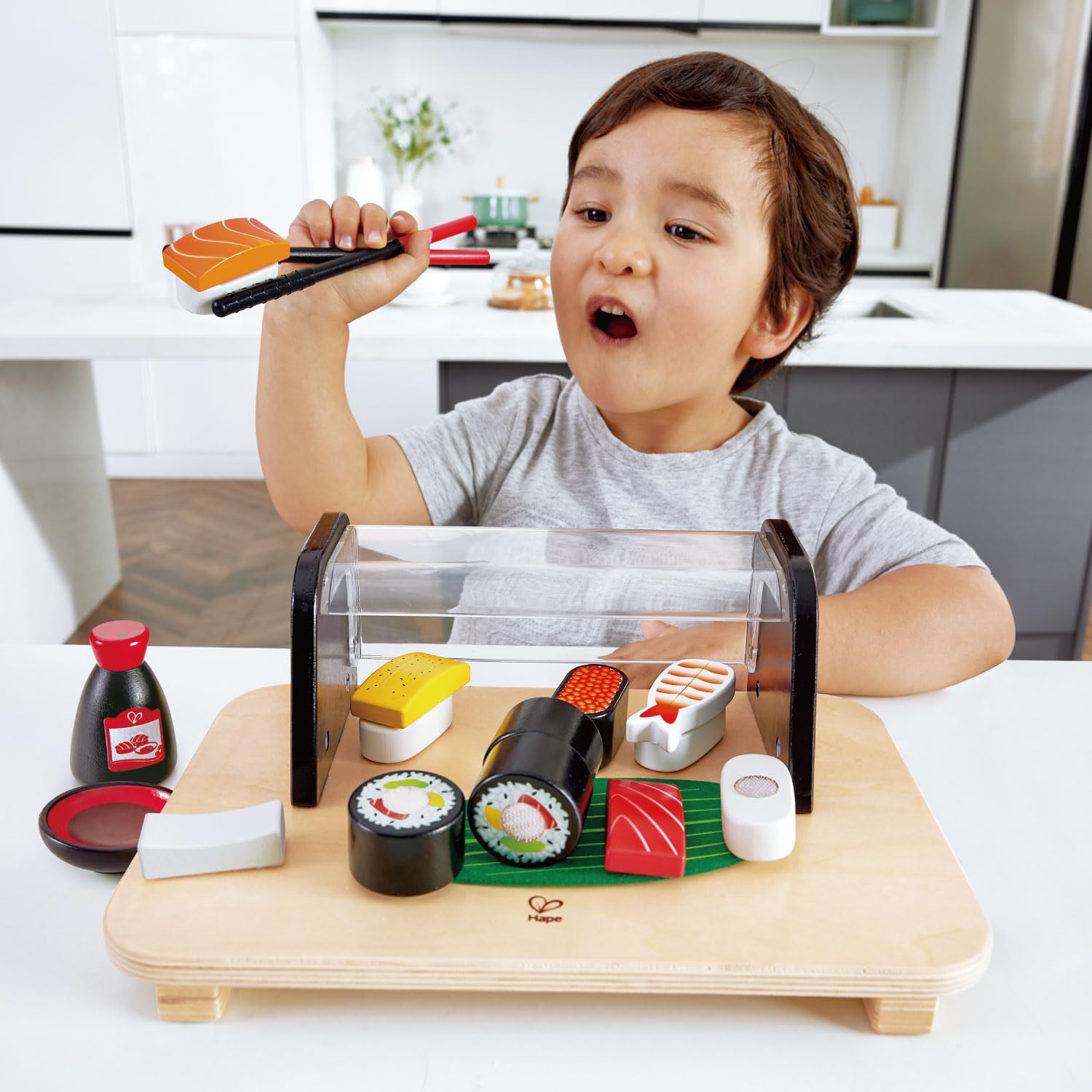 Hape Ora del Sushi – Set Sushi Giocattolo per Piccoli Chef
