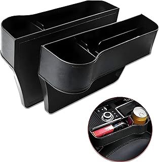 Car Seat Organizer - Upgrade Your Car Storage with 2 Piece Multifunctional Cup Holder and Personal Organizer Perfect for Keeping Your Car Clean and Tidy