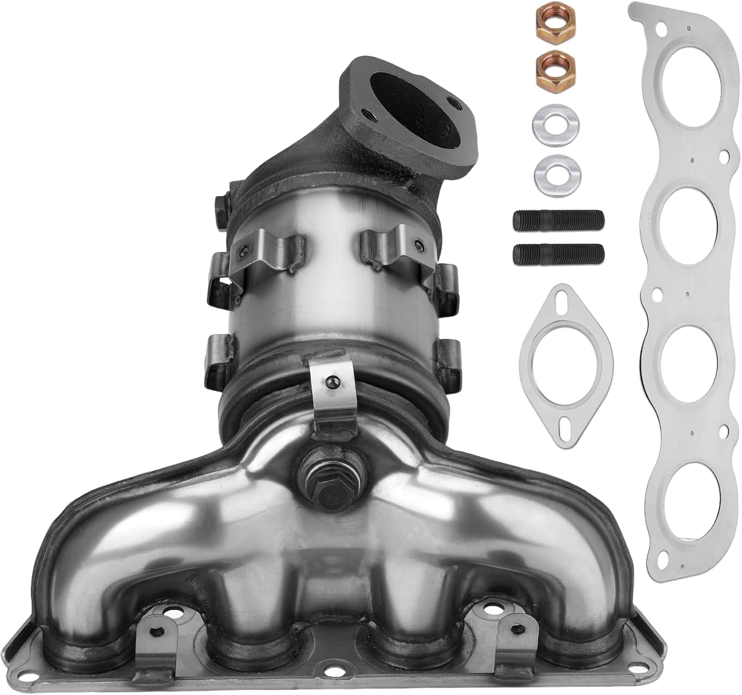 Front Catalytic Converter Compatible With Hyundai Elantra 2017-2020 Kia Forte SX S EX LX L 2017-2018 Kia Forte5 EX 2020-2021 Replace#674-092 28510-2EFB0 28510-2ESA0 28510-2ESB0