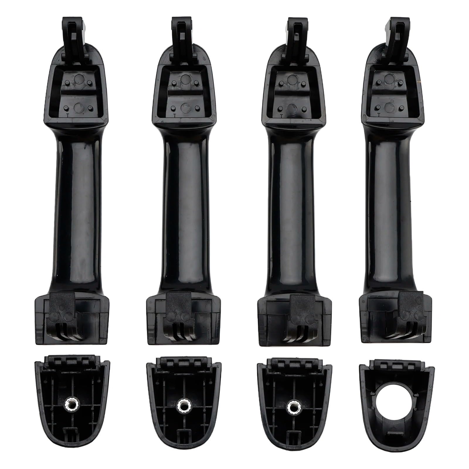 SAUANMNKTP Exterior Door Handle for Car for Hyundai for I20 PB 2009 2010 2011 2012 2013 2014 2015 4Pcs Front/Rear Left Right Outer Door Handle