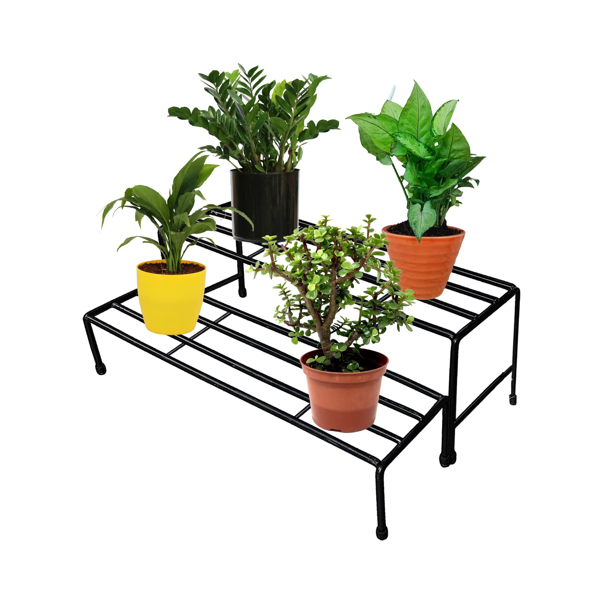 NAYRA Supplier Metal Stylish Long Thick and Strong Two Step Plant Stand |Black Stand Stylish Gamla Planters Perfect Stand for Planter indoor and Outdoor (Black Strong 2 Step Stand) (B0BCXB4D18) Amazon Price History, Amazon Price Tracker