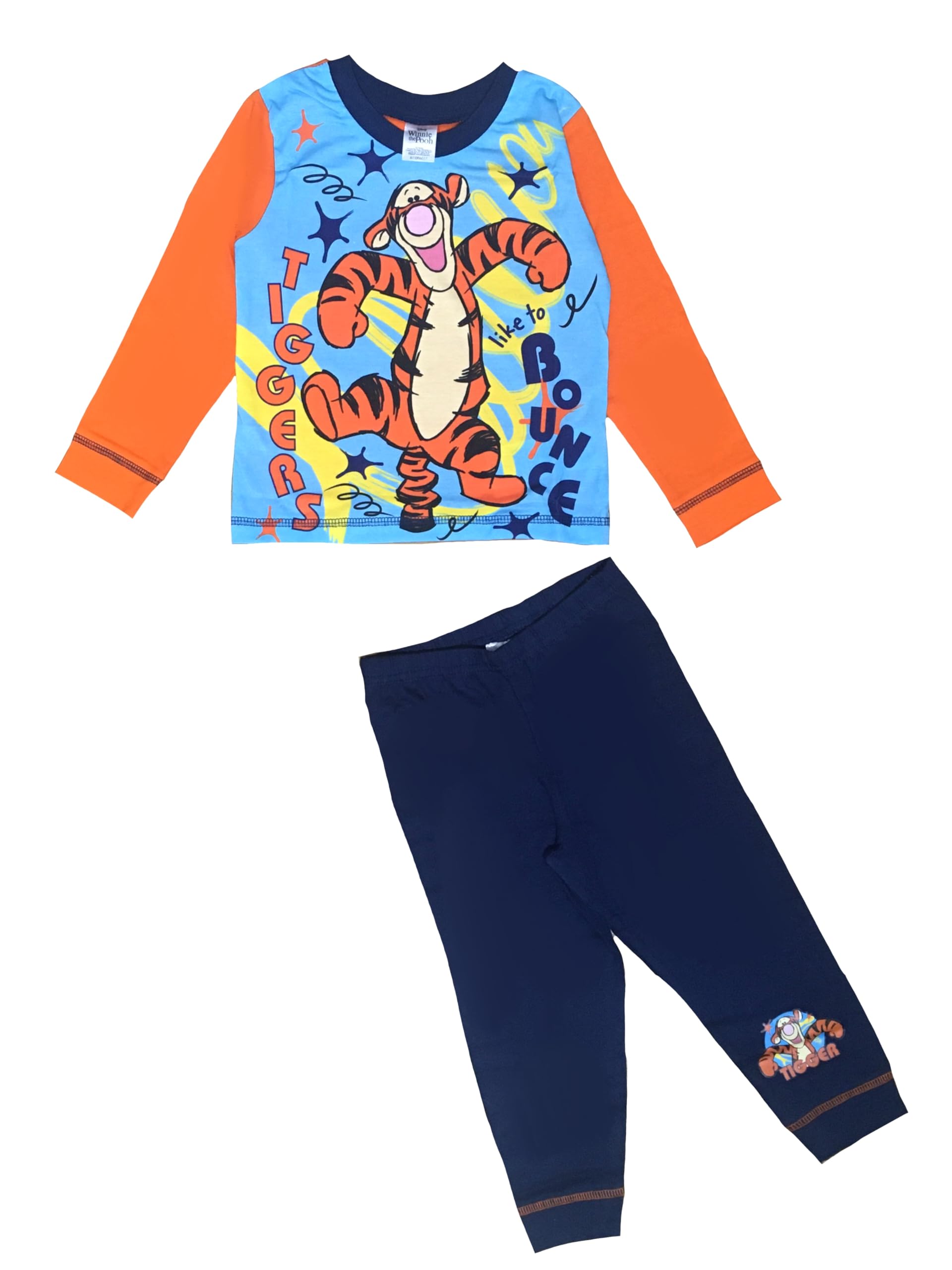 Disney Winnie The Pooh, Boys Pyjamas featuring Tigger, Multicoloured, Age 3-4 Years