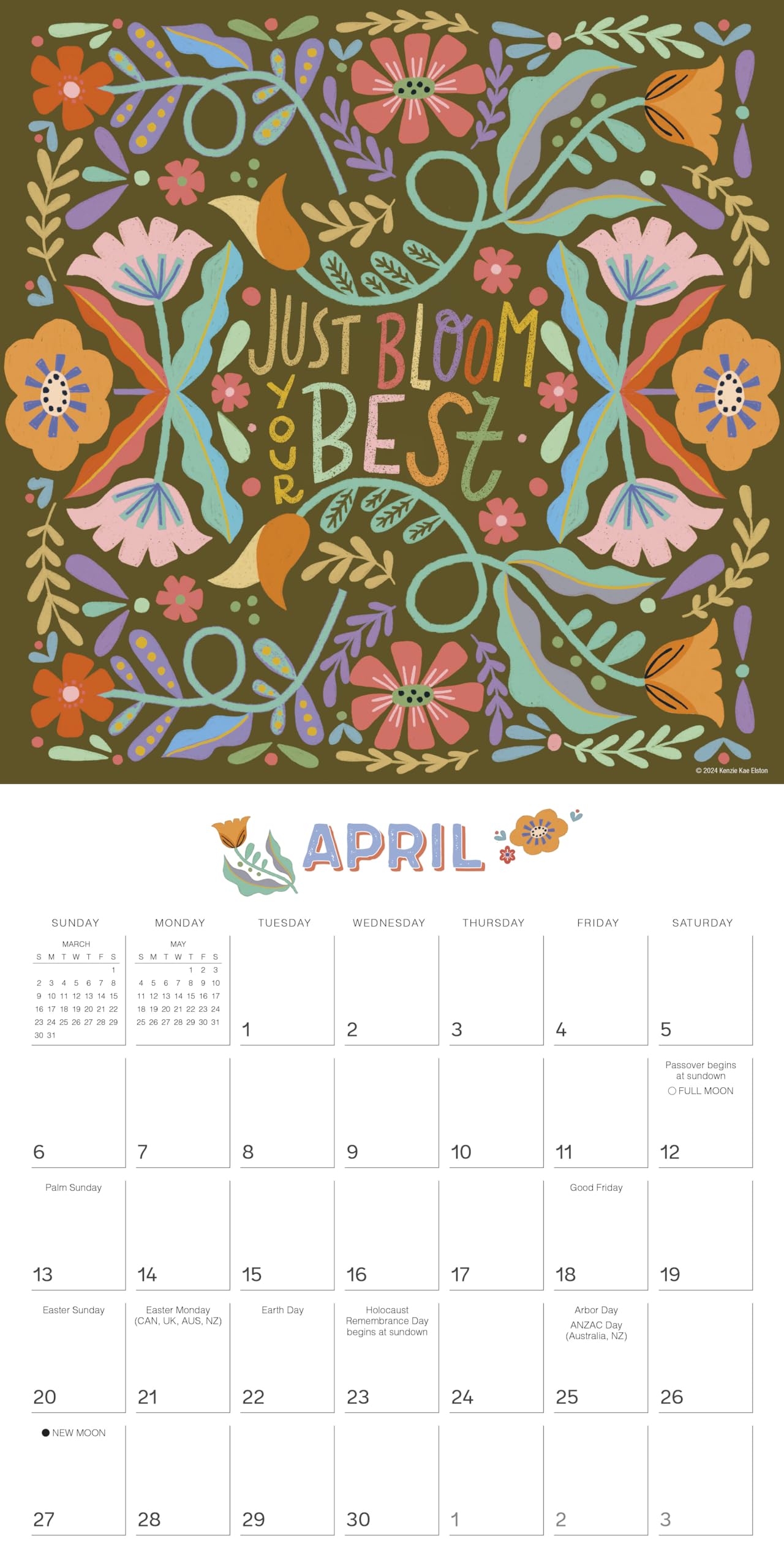 Amazon.com: Snippets of Whimsy 2025 Wall Calendar — Born to